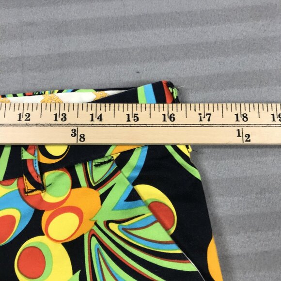 Loudmouth Golf Pants Mens 34x32 Black Multicolor Psychedelic Floral Stretch - Picture 12 of 16